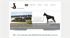 Desktop Screenshot of dobermann-dgw.com